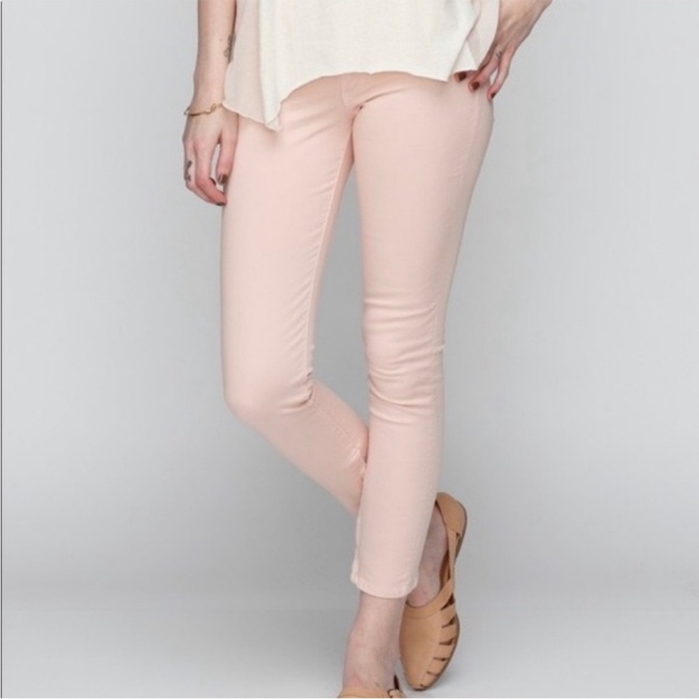 RAG & BONE blush pink zipper Capri jeans size 28 like new